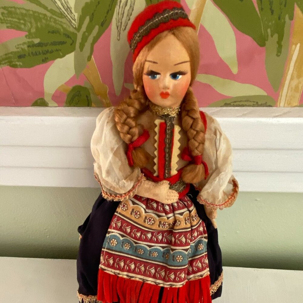 Vintage Eros Miniature Ethnic Doll Made in Italy